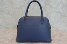 Load image into Gallery viewer, HERMES/BOLIDE 27 Chevre myzore goatskim Blue brighton □J Engraving Shoulder bag 800060148