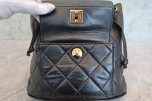 Load image into Gallery viewer, CHANEL Matelasse chain back pack Lambskin Black/Gold hadware Back pack 700100056