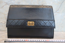 画像をギャラリービューアに読み込む, CHANEL/シャネル 2.55台形チェーンショルダーバッグ ラムスキン ブラック/ゴールド金具 ショルダーバッグ 700110122