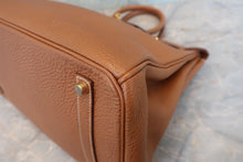 画像をギャラリービューアに読み込む, HERMES/エルメス バーキン35 トゴ ゴールド □G刻印 ハンドバッグ 800090054