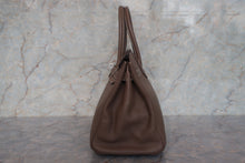 将图片加载到图库查看器,HERMES BIRKIN 30 Clemence leather Etoupe gray □K刻印 Hand bag 700120215