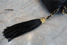 Load image into Gallery viewer, CHANEL Matelasse fringe chain shoulder bag Lambskin Black/Gold hadware Shoulder bag 700100061