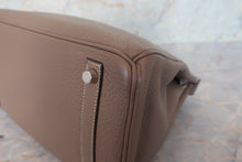 将图片加载到图库查看器,HERMES BIRKIN 30 Clemence leather Etoupe gray □K刻印 Hand bag 700120215