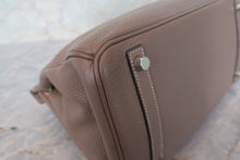 将图片加载到图库查看器,HERMES BIRKIN 30 Clemence leather Etoupe gray □K刻印 Hand bag 700120215