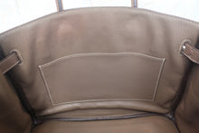 将图片加载到图库查看器,HERMES BIRKIN 30 Clemence leather Etoupe gray □K刻印 Hand bag 700120215