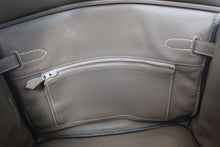 将图片加载到图库查看器,HERMES BIRKIN 30 Clemence leather Etoupe gray □K刻印 Hand bag 700120215