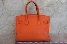 画像をギャラリービューアに読み込む, HERMES/エルメス バーキン30 トリヨンクレマンス オレンジ □M刻印 ハンドバッグ 700070276