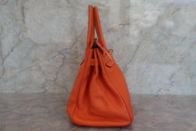 画像をギャラリービューアに読み込む, HERMES/エルメス バーキン30 トリヨンクレマンス オレンジ □M刻印 ハンドバッグ 700070276