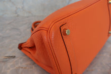 画像をギャラリービューアに読み込む, HERMES/エルメス バーキン30 トリヨンクレマンス オレンジ □M刻印 ハンドバッグ 700070276