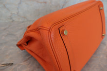 画像をギャラリービューアに読み込む, HERMES/エルメス バーキン30 トリヨンクレマンス オレンジ □M刻印 ハンドバッグ 700070276