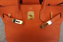 画像をギャラリービューアに読み込む, HERMES/エルメス バーキン30 トリヨンクレマンス オレンジ □M刻印 ハンドバッグ 700070276