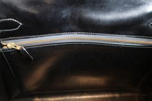 Load image into Gallery viewer, HERMES KELLY 32 Box carf leather Black ○T Engraving Shoulder bag 800090062