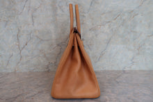 Load image into Gallery viewer, HERMES BIRKIN 35 Ardennes leather Natural □J Engraving Hand bag 700030294