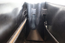 Load image into Gallery viewer, HERMES KELLY 32 Box carf leather Black ○T Engraving Shoulder bag 800090062