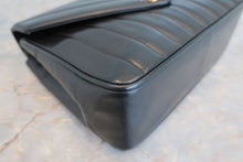 將圖片載入圖庫檢視器 CHANEL/シャネル Vステッチチェーンショルダーバッグ ラムスキン ブラック/ゴールド金具 ショルダーバッグ 700100068