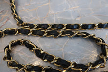 將圖片載入圖庫檢視器 CHANEL/シャネル Vステッチチェーンショルダーバッグ ラムスキン ブラック/ゴールド金具 ショルダーバッグ 700100068