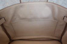 Load image into Gallery viewer, HERMES BIRKIN 30 Clemence leather Craie D Engraving Hand bag 700070286