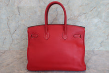將圖片載入圖庫檢視器 HERMES/エルメス キャンディバーキン35 ヴォーエプソン ルージュカザック/ブルータラサ ハンドバッグ 700090019