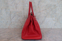 將圖片載入圖庫檢視器 HERMES/エルメス キャンディバーキン35 ヴォーエプソン ルージュカザック/ブルータラサ ハンドバッグ 700090019