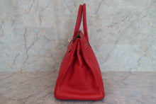 將圖片載入圖庫檢視器 HERMES/エルメス キャンディバーキン35 ヴォーエプソン ルージュカザック/ブルータラサ ハンドバッグ 700090019