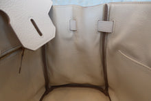 Load image into Gallery viewer, HERMES BIRKIN 30 Clemence leather Craie D Engraving Hand bag 700070286