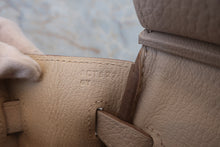 Load image into Gallery viewer, HERMES BIRKIN 30 Clemence leather Craie D Engraving Hand bag 700070286