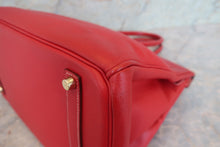 將圖片載入圖庫檢視器 HERMES/エルメス キャンディバーキン35 ヴォーエプソン ルージュカザック/ブルータラサ ハンドバッグ 700090019
