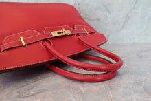 將圖片載入圖庫檢視器 HERMES/エルメス キャンディバーキン35 ヴォーエプソン ルージュカザック/ブルータラサ ハンドバッグ 700090019