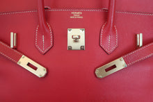 將圖片載入圖庫檢視器 HERMES/エルメス キャンディバーキン35 ヴォーエプソン ルージュカザック/ブルータラサ ハンドバッグ 700090019