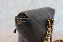 Load image into Gallery viewer, CHANEL Matelasse chain back pack Lambskin Black/Gold hadware Back pack 700100027
