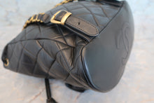 Load image into Gallery viewer, CHANEL Matelasse chain back pack Lambskin Black/Gold hadware Back pack 700100027