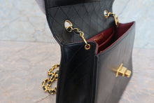 画像をギャラリービューアに読み込む, CHANEL/シャネル 2.55台形チェーンショルダーバッグ ラムスキン ブラック/ゴールド金具 ショルダーバッグ 700110123