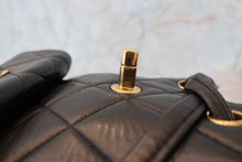 Load image into Gallery viewer, CHANEL Matelasse chain back pack Lambskin Black/Gold hadware Back pack 700100027