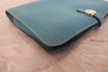 將圖片載入圖庫檢視器 HERMES/エルメス ドゴンGM トゴ ブルージーン □I刻印 財布 700120184