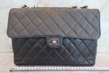 画像をギャラリービューアに読み込む, CHANEL/シャネル 中マトラッセシングルフラップチェーンショルダーバッグ キャビアスキン ブラック/シルバー金具 ショルダーバッグ 700110116