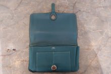 將圖片載入圖庫檢視器 HERMES/エルメス ドゴンGM トゴ ブルージーン □I刻印 財布 700120184