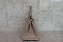 Load image into Gallery viewer, HERMES BIRKIN 30 Clemence leather Gris tourterelle □L Engraving Hand bag 700080037