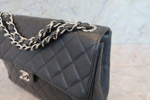 画像をギャラリービューアに読み込む, CHANEL/シャネル 中マトラッセシングルフラップチェーンショルダーバッグ キャビアスキン ブラック/シルバー金具 ショルダーバッグ 700110116