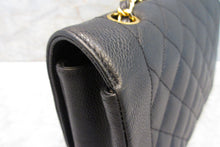 Load image into Gallery viewer, CHANEL  Diana matelasse chain shoulder bag Caviar skin Black/Gold hadware Shoulder bag 700090039