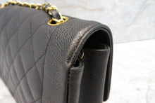 Load image into Gallery viewer, CHANEL  Diana matelasse chain shoulder bag Caviar skin Black/Gold hadware Shoulder bag 700090039