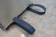Load image into Gallery viewer, HERMES PICOTIN LOCK TOUCH PM Clemence leather/Swift leather Gris mouette/Blue agate A Engraving Hand bag 800060139