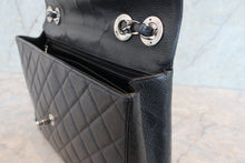 画像をギャラリービューアに読み込む, CHANEL/シャネル 中マトラッセシングルフラップチェーンショルダーバッグ キャビアスキン ブラック/シルバー金具 ショルダーバッグ 700110116