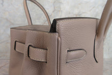 Load image into Gallery viewer, HERMES BIRKIN 30 Clemence leather Gris tourterelle □L Engraving Hand bag 700080037
