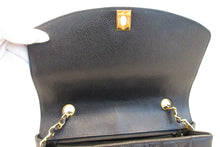 Load image into Gallery viewer, CHANEL  Diana matelasse chain shoulder bag Caviar skin Black/Gold hadware Shoulder bag 700090039