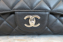 將圖片載入圖庫檢視器 CHANEL/シャネル マトラッセシングルフラップチェーンショルダーバッグ キャビアスキン ブラック/シルバー金具 ショルダーバッグ 700050036