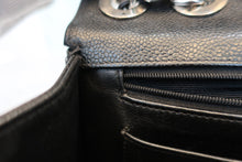 画像をギャラリービューアに読み込む, CHANEL/シャネル 中マトラッセシングルフラップチェーンショルダーバッグ キャビアスキン ブラック/シルバー金具 ショルダーバッグ 700110116
