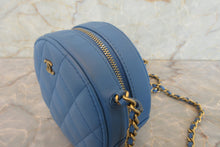 画像をギャラリービューアに読み込む, CHANEL/シャネル シャネル19マトラッセラウンドチェーンショルダーバッグ ラムスキン ブルー/ゴールド金具 ショルダーバッグ 700070071