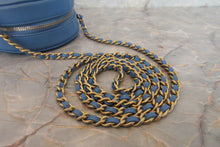 画像をギャラリービューアに読み込む, CHANEL/シャネル シャネル19マトラッセラウンドチェーンショルダーバッグ ラムスキン ブルー/ゴールド金具 ショルダーバッグ 700070071