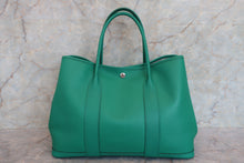 Load image into Gallery viewer, HERMES GARDEN PARTY PM Epsom leather Menthe Z Engraving Tote bag 700070233