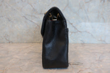 Load image into Gallery viewer, CHANEL Bias stitch chain shoulder bag Lambskin Black/Gold hadware Shoulder bag 800060177